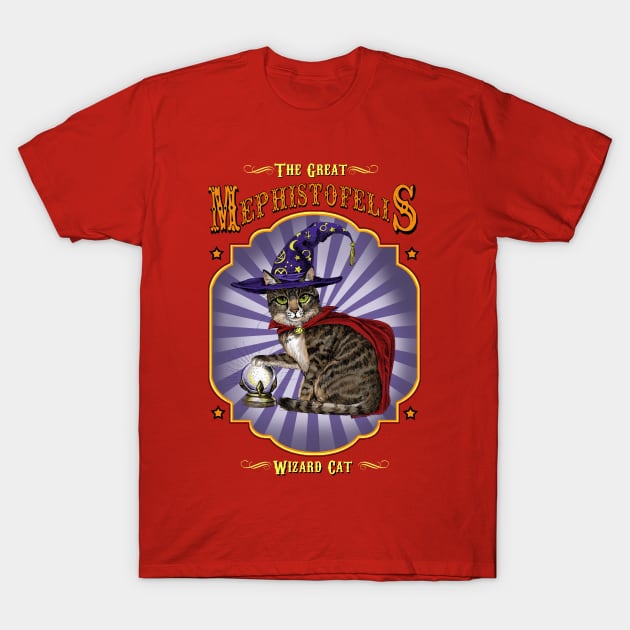 Cat wizard t shirt hotsell